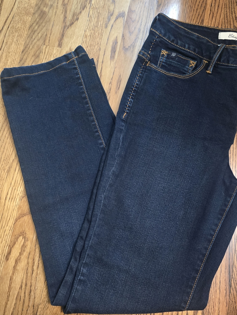 Christopher Blue Dark Indigo Straight Jeans